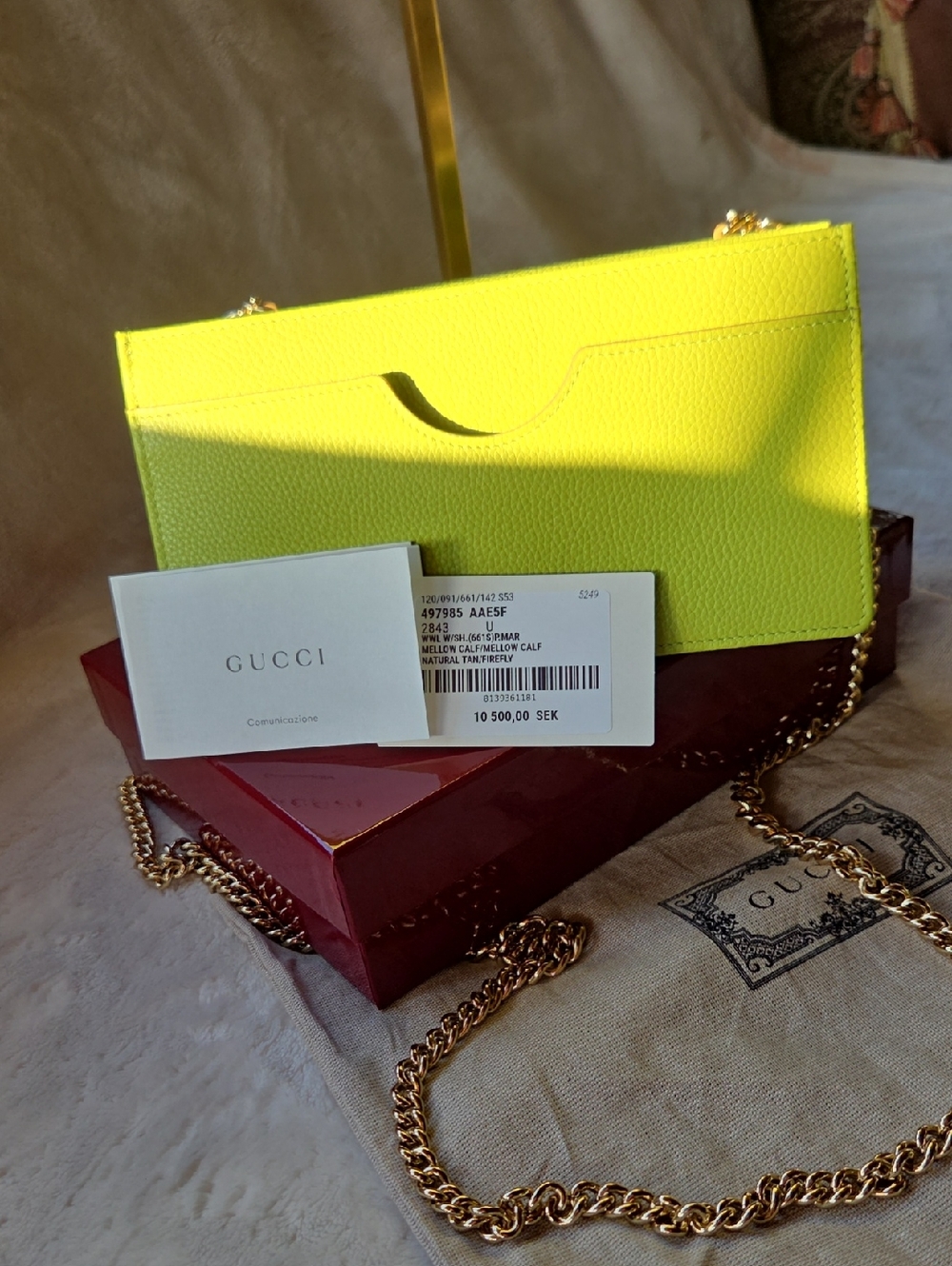Gucci Bi-Color Marmont Wallet On Chain - Picture 6 of 9